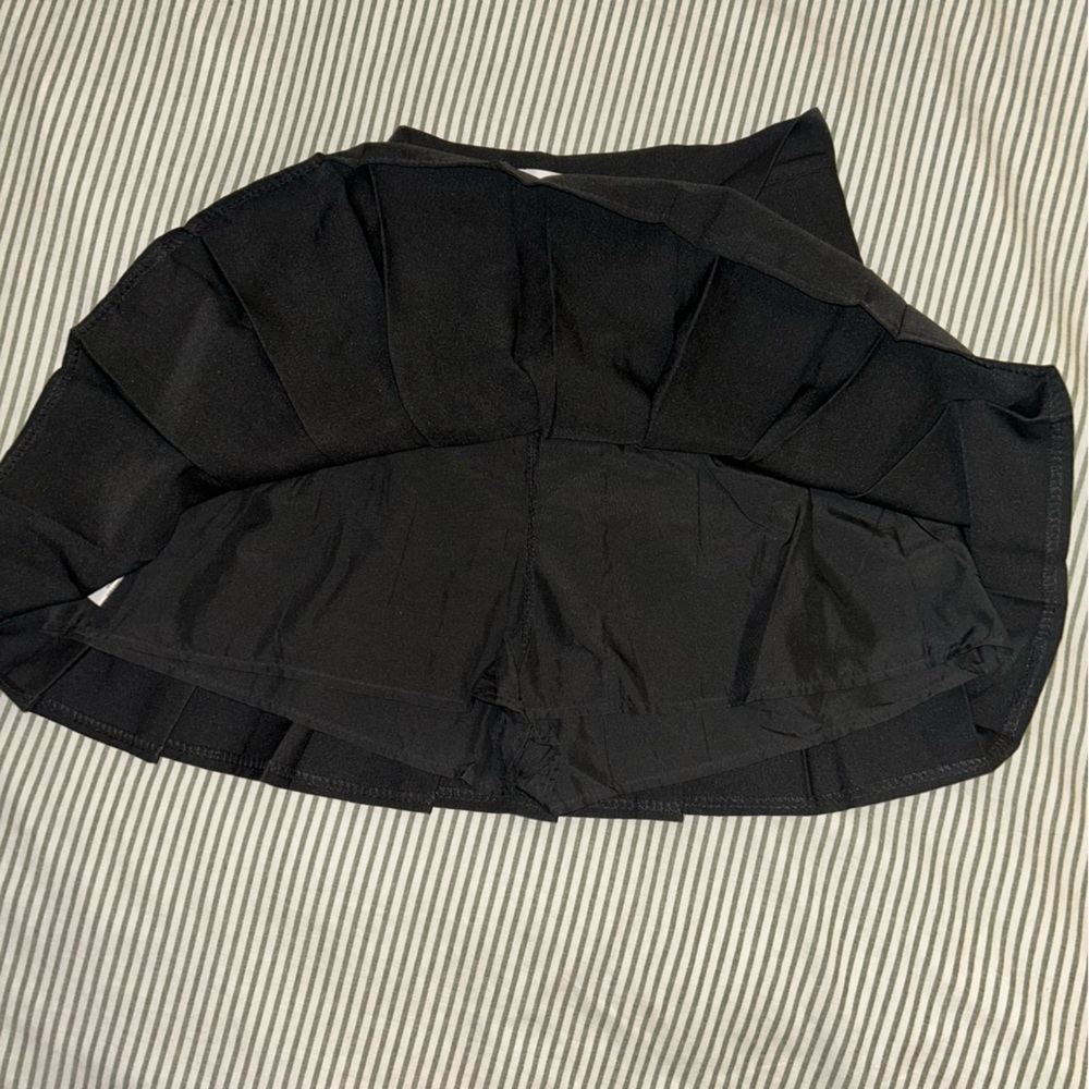 OAK + FORT Black Pleated Mini Skirt - Picture 6 of 7